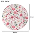 thumbnail image 6 of Pioneer Flower Floral Print Pattern Round Tablecloth 60"x60",Wrinkle Wipeable Table Cloth for Kitchen Dining Room Picnic Patio Party, 6 of 6