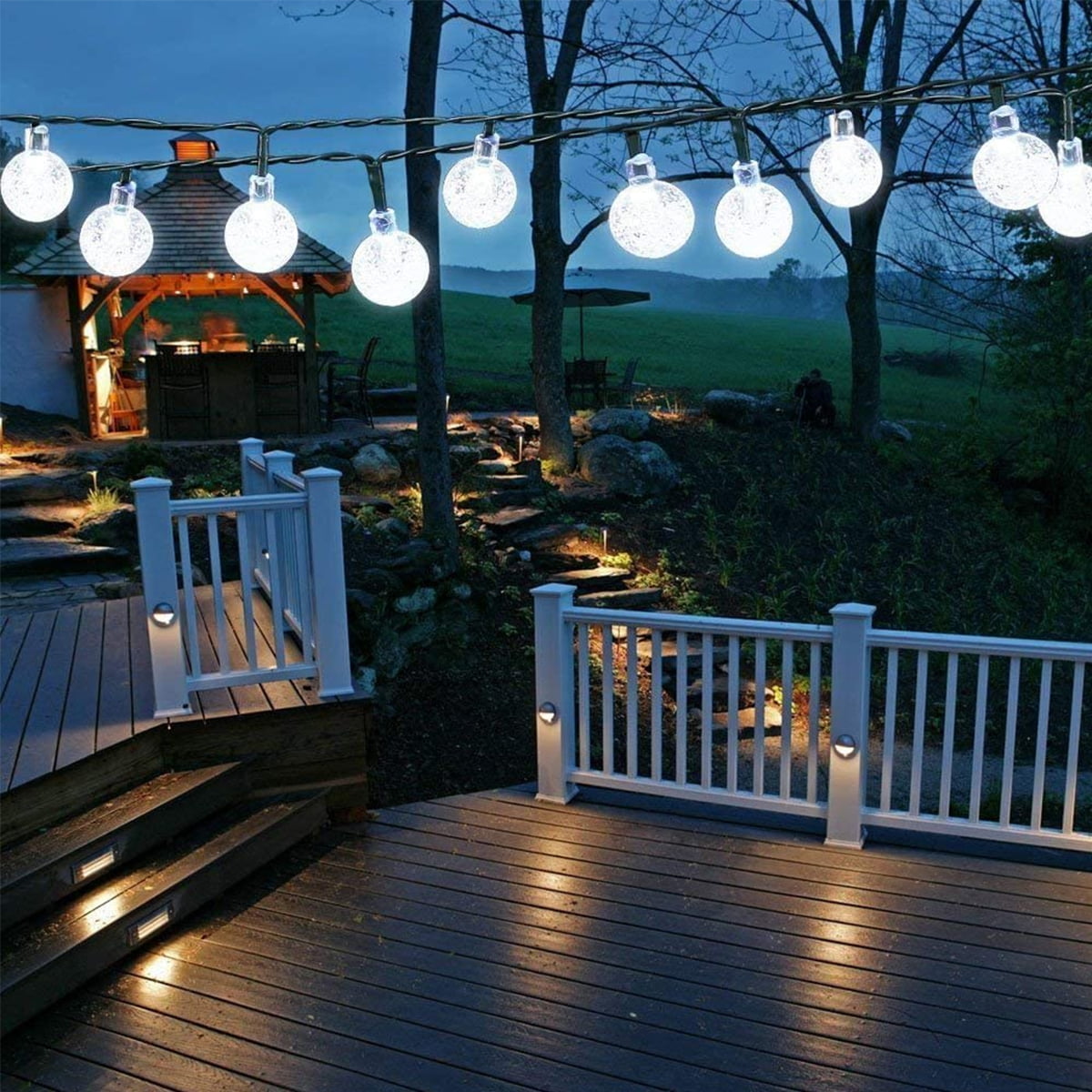 Details about   50 LED Solar String Lights Patio Party Yard Garden Wedding Waterproof Outdoor 