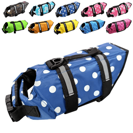 Coloody Dog Life Jacket Safety Swimsuit with Reflective Stripes for Doggie