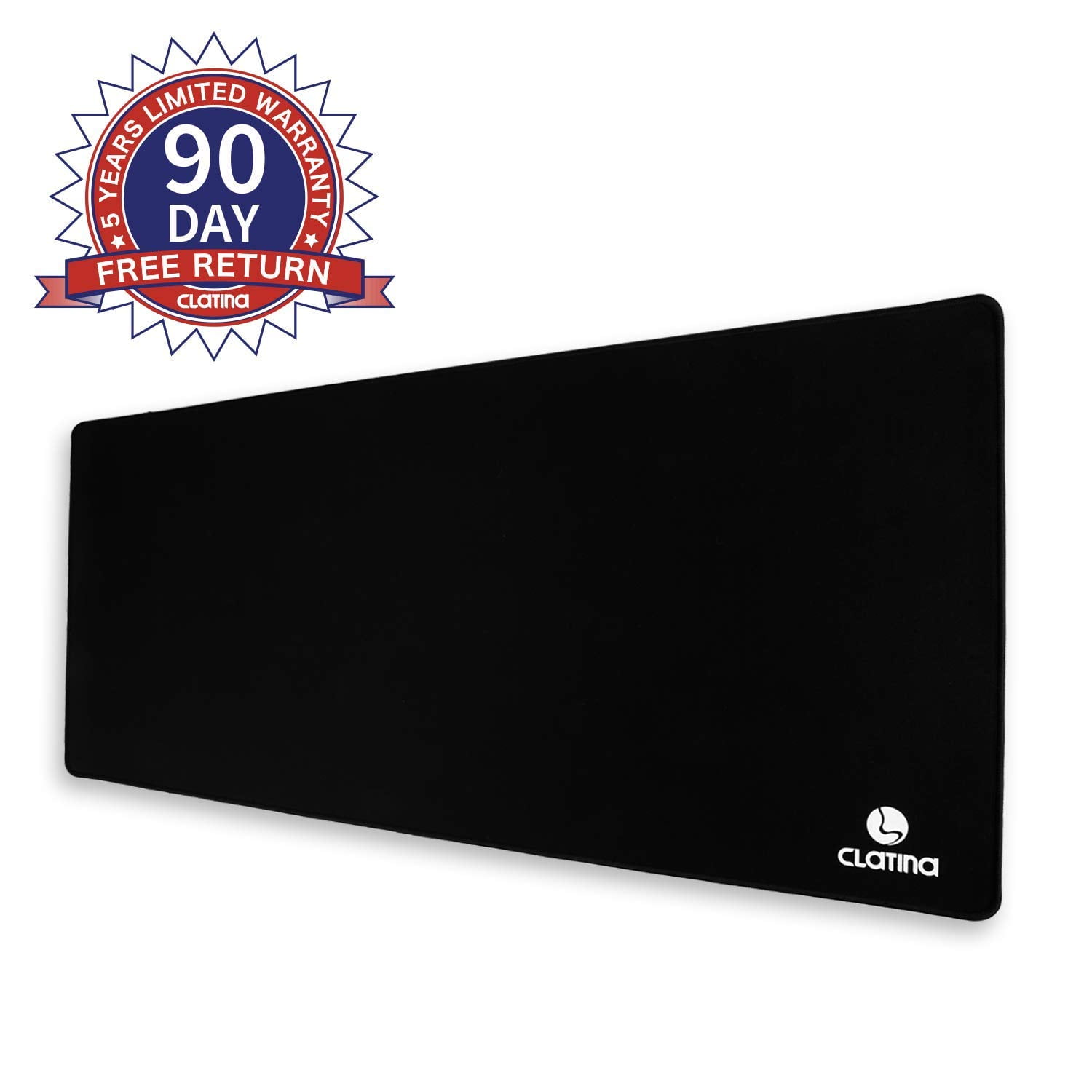 Extended Gaming Mouse Pad with Stitched Edges Non Slip Rubber and Water