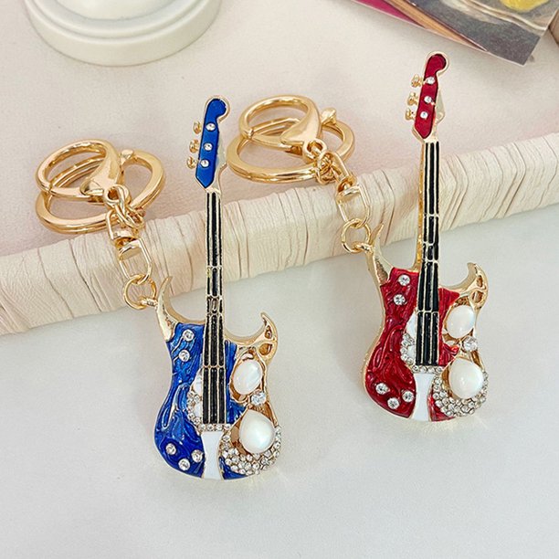 BRIGHTFUFU Llavero Colgante De Guitarra Metal Para Y Con Original Y Material Premium