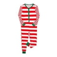 thumbnail image 4 of Onesie Pajama Christmas PJs Holiday Nightwear with Long Pants/Button Jumpsuit Sleepwear Matching Family Pajamas Sets, 4 of 9