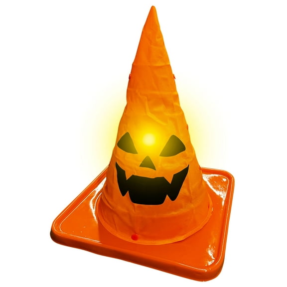 Rubie's Costume Co - 14-inch Trick or Treat Light Up Collapsable Traffic Cone - One Size