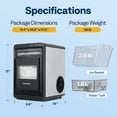 thumbnail image 4 of SPECSTAR Nugget Ice Maker Countertop, 45lbs/Day Pebble Ice Maker Machine, Soft Chewable Pellet Ice Machine with Self-Cleaning, Scoop, 10 Ice Bags, for Home Kitchen, RV, Camping, Office, 4 of 8