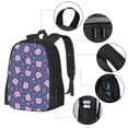 thumbnail image 4 of Daiia Cute Pig Backpack for Men and Women -Durable Backpack Large Capacity, Water-Resistant Bag with Adjustable Straps and Laptop Compartment, 4 of 9