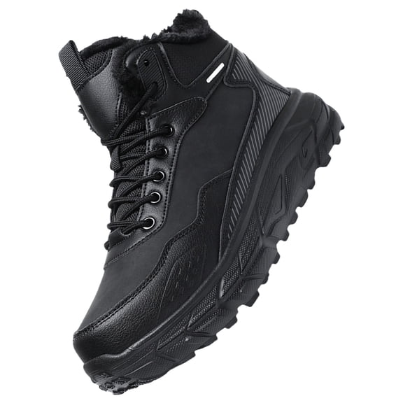NOKIO Men'S Plush-Lined Cold Weather Boots Winter Comfortable Cotton Shoes Anti Slip Boots For Women Snow Boots Waetpoof Men'S Snow Hiking Boots