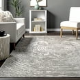 thumbnail image 5 of nuLOOM Lorraine Textured Abstract Maze Area Rug, 2' 8" x 8', Runner, Lorraine Grey, 5 of 5