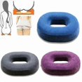 thumbnail image 1 of Gray Coccyx Pain Relief Memory Foam Ring Chair Seat Cushion Pillow, 1 of 1
