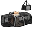 thumbnail image 1 of Transportín para mascotas Petsfit, expandible, gris, para gatos y perros de hasta 7 kg, 1 of 8