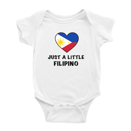 

Just A Little Filipino Funny Baby Bodysuit