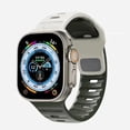thumbnail image 1 of Correa Sport para Apple Watch, Silicona Bicolor, Resistente al Agua, Estilo Deportivo, Compatible con Todas las Series, 1 of 5