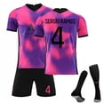 thumbnail image 2 of Kits de fútbol Camiseta de fútbol Camiseta de entrenamiento Traje 21/22 Niños-20 21 Rosa 4-18 BmatwkZeng Bmatwk Jersey, 2 of 3