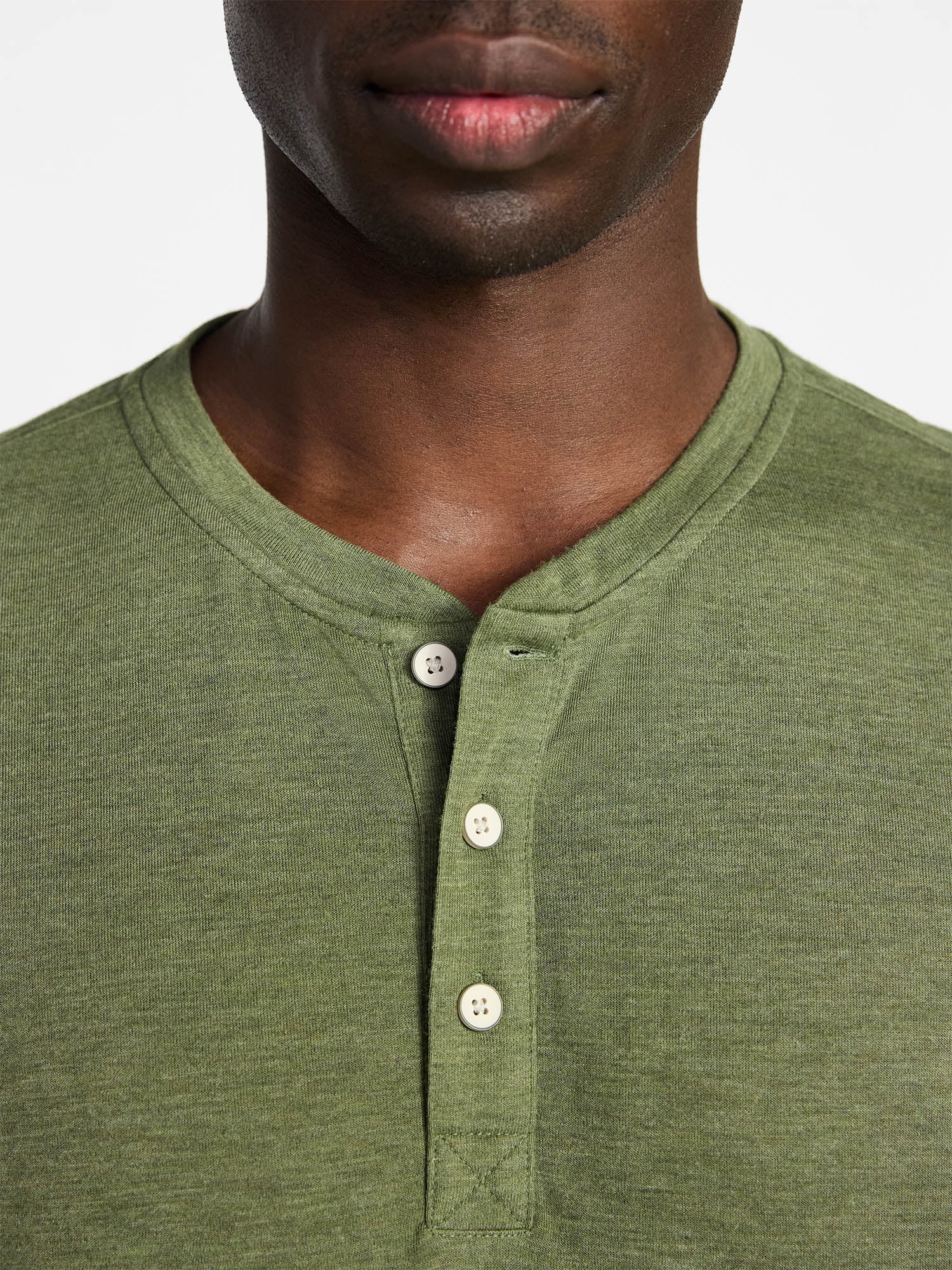George Men's & Big Men's Relaxed Fit Knit Cloth Henley Shirt with Short Sleeves, Sizes XS-5XL