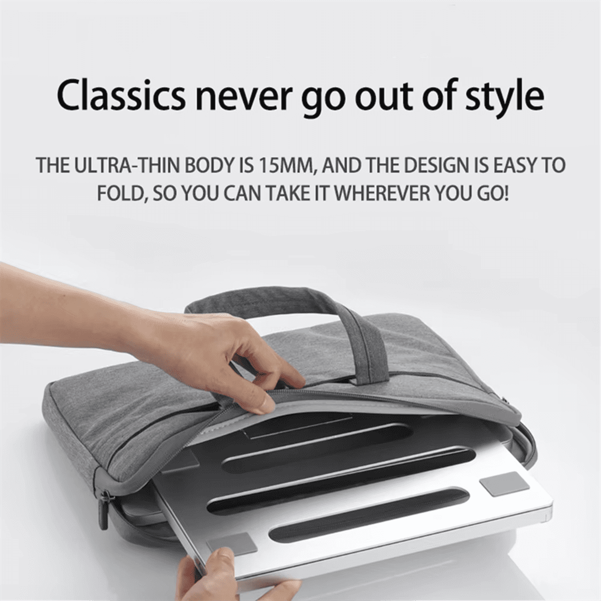 Laptop Stand Adjustable Foldable Aluminum Portable High Quality Computer Stand Suitable for Laptops Up to 17.3 Inch,1 * Stand,Silver