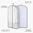 Garment Bag Suit Bag For Closet Storage And Travel Foldable Garment Bag With Two Transparent