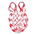 thumbnail image 1 of Baloncesto Fútbol Fútbol Voleibol Malla Bolsa de almacenamiento Llevar blanco rojo Sunnimix Bolsa de malla de malla, 1 of 8