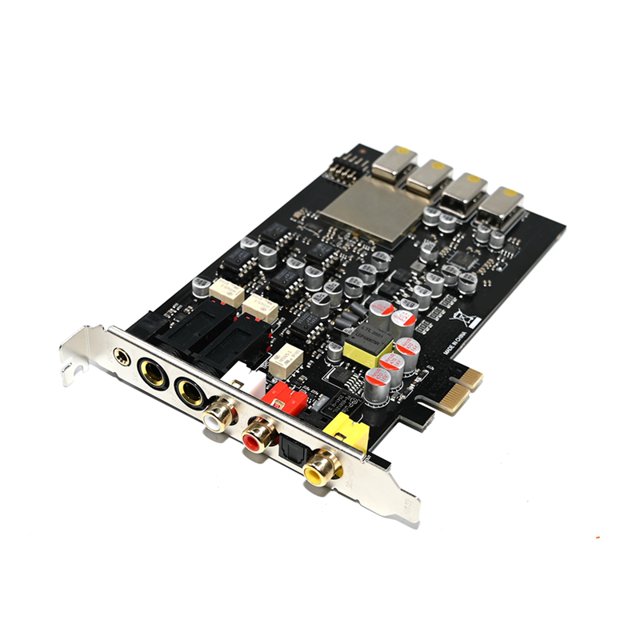 Tarjeta de Sonido HiFi PCIe X1 C-Media CM6635 de Fibra Coaxial, Tarjeta de Sonido HIFI PRO ESS9038Q2M, Compatible con 44,1 KHz/48 KHz, 16 Bits/24 Bits.