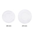 thumbnail image 2 of Unbranded Furniture Bumpers with Round Shaped Pads for Kitchen Use Transparent Rubber Grip Pads Protect Glass and Metal 18 Pcs Size S, 2 of 10