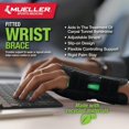 MUELLER Sports Medicine Green Fitted Wrist Brace, Wrist Pain Relief