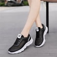 thumbnail image 6 of NOKIO Fashionable Athletic Shoes For Women Women'S Running Shoes Women'S Casual Workout Sneakers Fashion Summer Women Sneakers Mesh Hollowed Breathable Comfortable Lightweight Lace Up Flat Bottom, 6 of 9