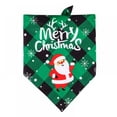 thumbnail image 3 of Noël Coton Chien Bandana Bavoirs Réglables Vert/rouge, 3 of 6