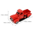 thumbnail image 2 of SHINYPASING 1Set Red Iron Vintage Truck Model Retro Style Truck Toy For Holiday Celebration, 2 of 6