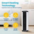 thumbnail image 2 of Senville 1500W Indoor Electric Space Heater with Remote & Digital Thermostat, 2 of 7