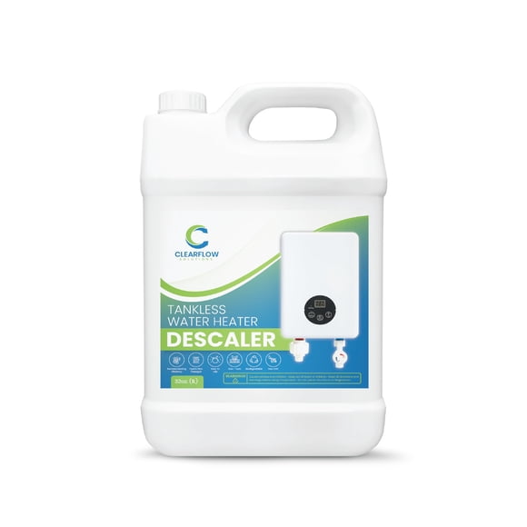 Calentador de agua sin tanque, descalcificador, Clearflow Solutions, 3,8 L