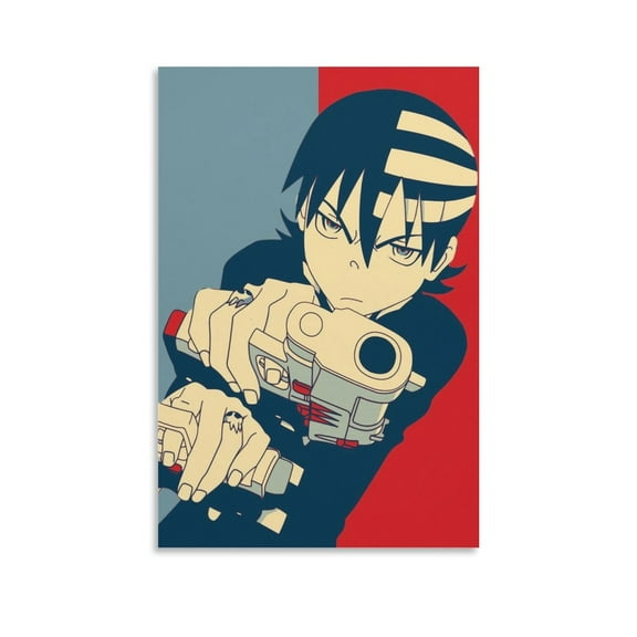 Soul Eater Poster Death The Kid Wall Art Poster Gifts Bedroom Prints Home Decor Hanging Picture Canvas Painting Posters 16x24inch(40x60cm)