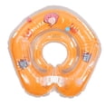 thumbnail image 1 of Anillo de natación inflable con forma de delfín para recién nacidos y bebés, seguro y ajustable, color naranja, 1 of 14