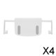 thumbnail image 1 of 4 Soportes para Toallas de Papel Montados, Ajustables, Extraíbles, Soporte para Pañuelos, Estante, Almacenamiento de Película Adhesiva para Puertas, R 4 piezas, 1 of 10