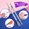 thumbnail image 6 of Nail Buffers and Files,CIICII Manicure Tools Kit with 3Pcs File, Buffer, 4 Step Buffing Block, 3Pcs Cuticle Clipper & Pusher, and Nail Brush, Complete Nail Kit with Buffer for Salon Nail Art, 6 of 7