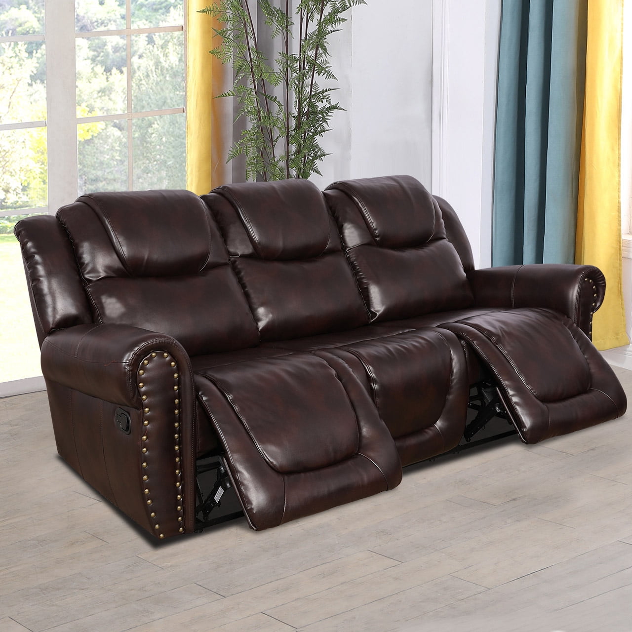 MAYEERTY Modern Adult Reclining Sofa - Simple Stylish Business Function for Living Room