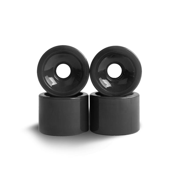 Advancent 4 piezas de accesorios para ruedas de patines, componente profesional modificado, componentes de monopatín, rodillos en línea para patinar Negro