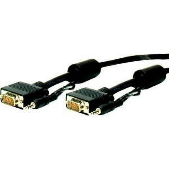 10FT HD15 M/M VGA CABLE W/AUDIO STANDARD SERIES LIFETIME WARRANTY