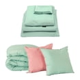thumbnail image 1 of Set de Edredon Doble Vista Matrimonial Couzy Menta + Sabanas Softy, 1 of 7