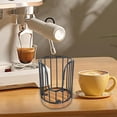 thumbnail image 4 of Yazoeia Coffee Filter Holder Basket Container, Coffee Filter Storage Rack Coffee Pod Holder for Travel, Countertop, Kitchen Decor small, black CJC912-28521, 4 of 7