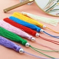 thumbnail image 5 of FaLX 10Pcs Tassel Pendant - Faux Pearl Lanyard Design DIY - Key Chain Earring Hooks Fringe Pendant - Folding Fan Accessories, 5 of 8