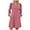 Hot Pink, variant on qolati Womens Casual Dresses Long Sleeve Fall Dresses for Women Button Up V Neck Ribbed Knit Lightweight Sweater Dress with Pockets Side Split Fashion Fall Outfits Blue L