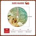 thumbnail image 2 of Xecao Starfish And Seashell Pattern Christmas Tree Skirt Round Xmas Tree Mat Base Cover for Holiday Home Decorations-30", 2 of 6