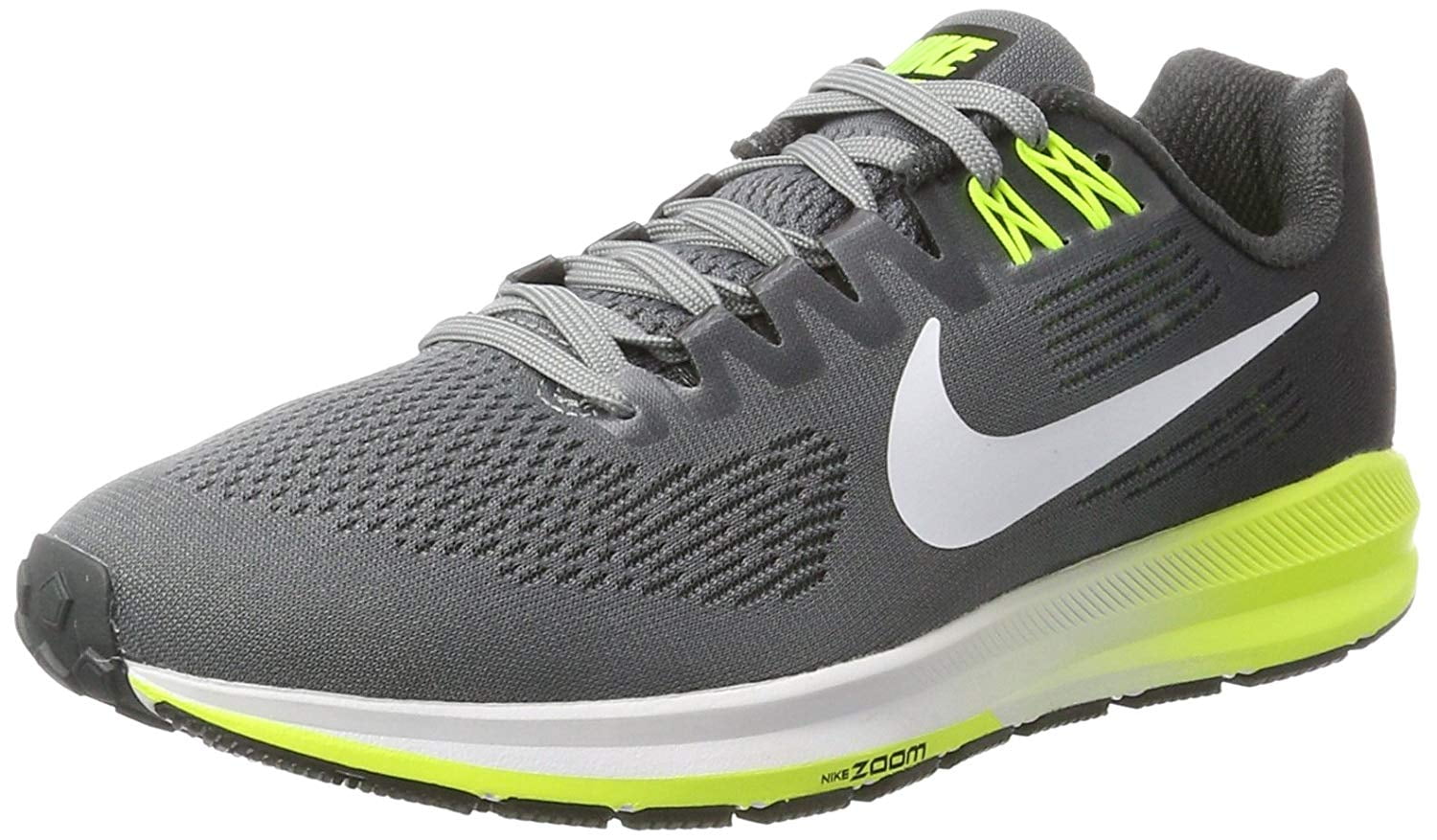 nike zoom structure 21 grey running shoes