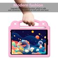 thumbnail image 3 of Case for iPad 6th /iPad 5th Generation/iPad 9.7 Inch (2018/2017)/iPad Air 2 & Air 9.7 Inch (2014/2013),Cute Kids Kawaii Cover 3D Cartoon Handle & Stand Soft Silicone Shockproof Case,Pink, 3 of 8