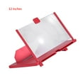 thumbnail image 4 of bedienty 10/12Inch 3D Mobile Phone Screen Magnifier HD Video for Amplifier Stand Bracket with Movie Game Magnifying Folding Phone Desk Holder Red 12in, 4 of 6