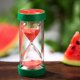 thumbnail image 4 of Relojes de arena para niños, temporizador de cocina, temporizador de arena con forma de fruta, 5/10/15/20/30 minutos, para cepillos de dientes infantiles (5+10+15+30 minutos/4 unidades), 4 of 5
