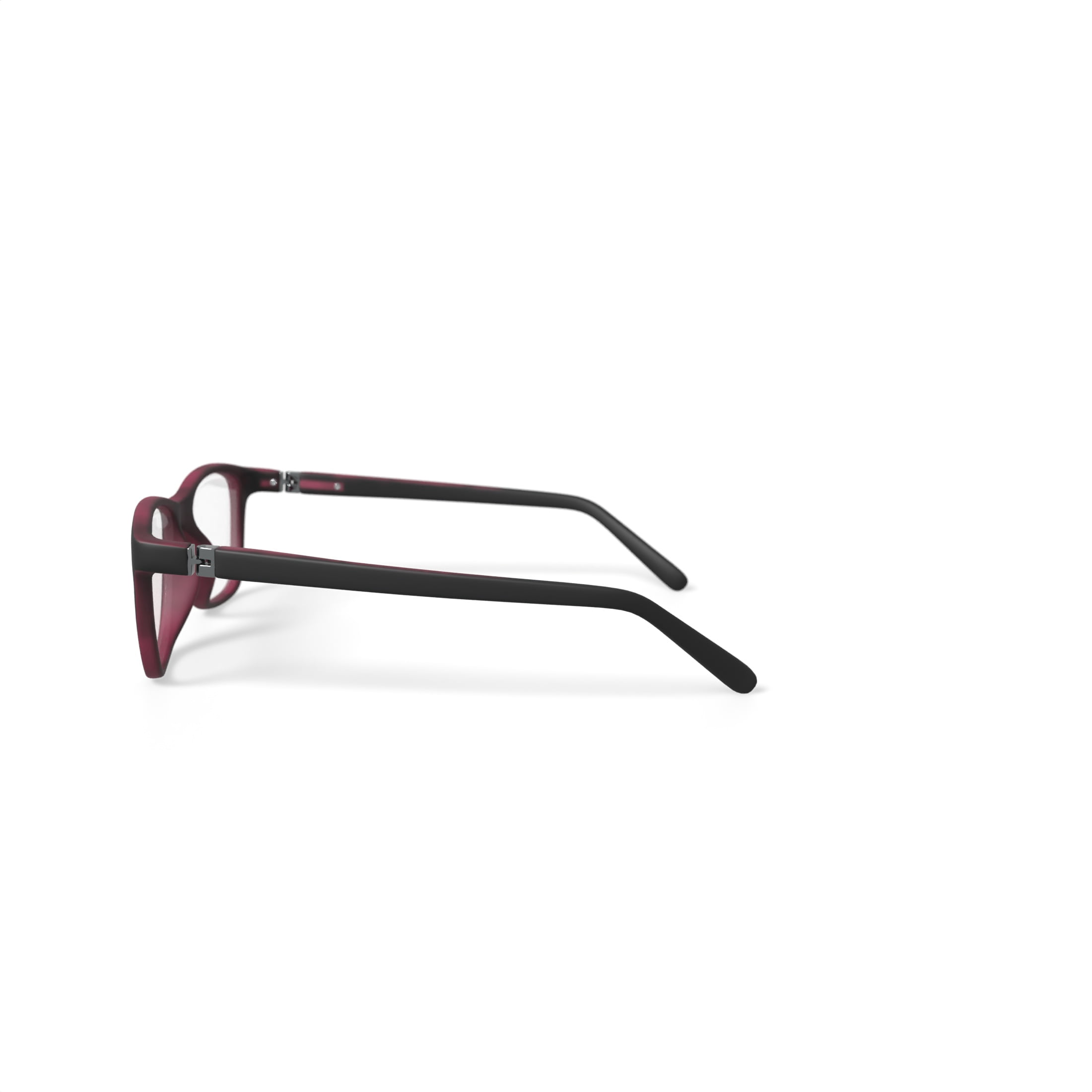 Adolfo Youth Swish Square Prescription Eyeglasses with Case, Black/Red