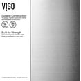 thumbnail image 5 of VIGO  All-in-One 23-inch Stainless Steel Undermount Kitchen Sink and Alexander Stainless Steel Faucet Set, 5 of 11