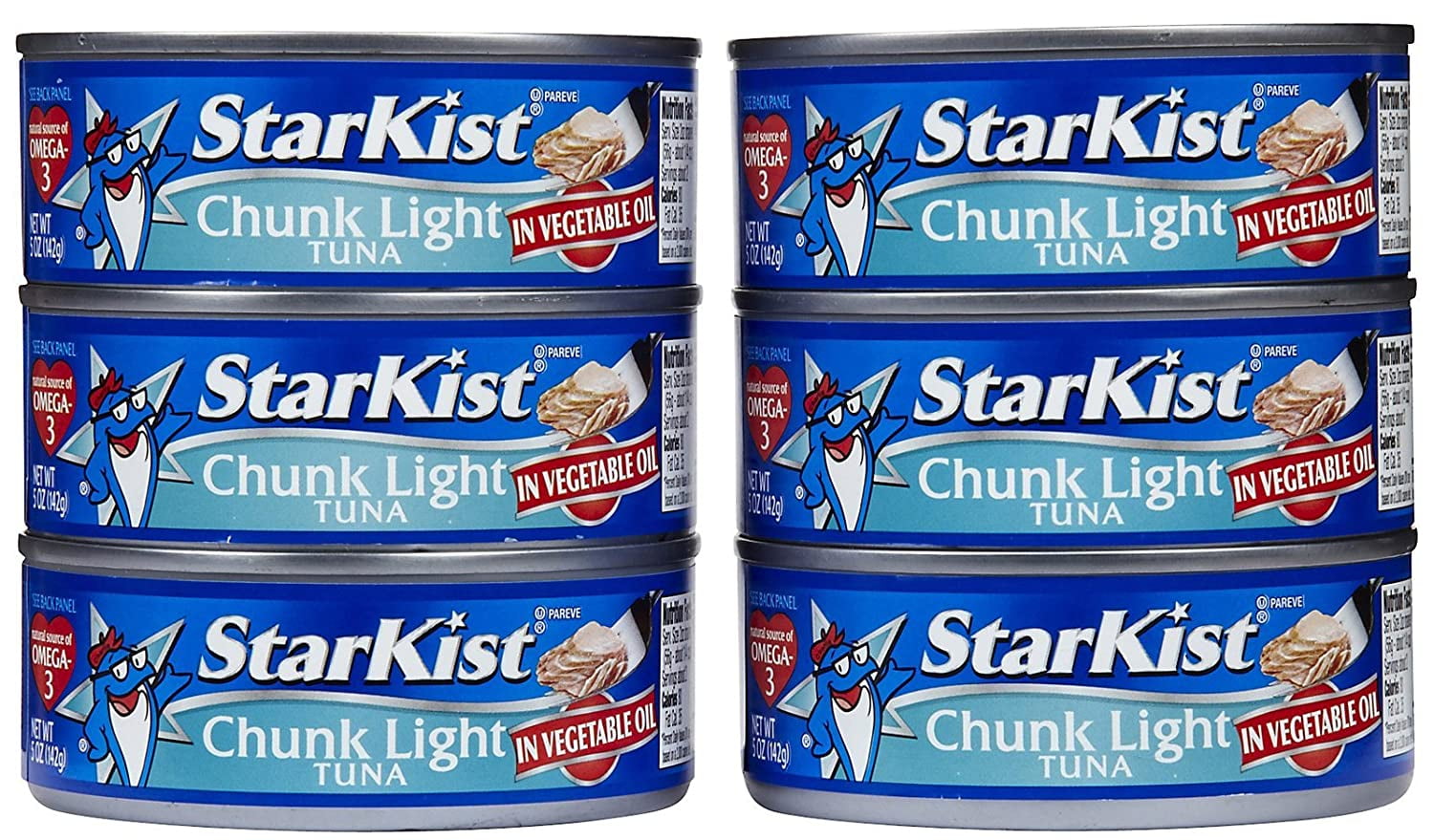 StarKist Chunk Light Tuna in Oil, 5 oz, 6 Pack - 6 pk