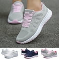 thumbnail image 1 of Espadrilles pour Femmes Chaussures de Course Décontractées Chaussures Rondes avec Sangles en Maille Mode Plates Chaussures Décontractées pour Femmes Chaussures de Course Bleu Foncé 44, 1 of 8