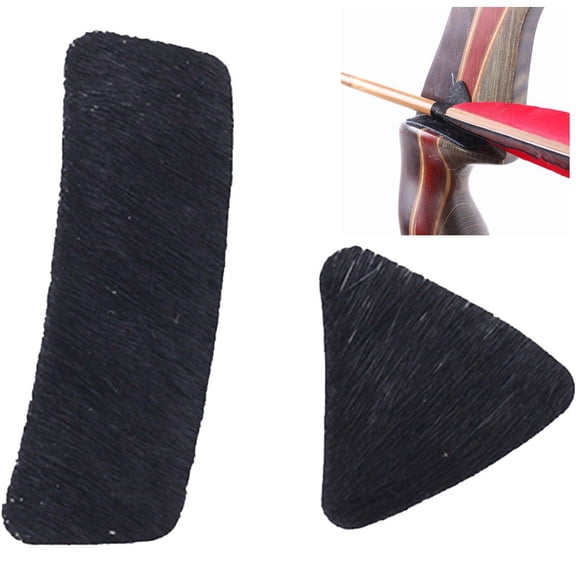 Hzzsbu Arrow Rest Pad for Recurve Bows, 2pcs Hunting Archery Adhesive Patch, Recurve Bow Traditional Arrows Rest Bow Arrows Rest Sticker Archery Accessories