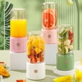 thumbnail image 7 of Juicer Household Small Portable Fruit Juicing Cup Juicer Wireless Charging 480ml Large Capacity Portable Long Battery Life. Juicer 7.7", 7 of 7